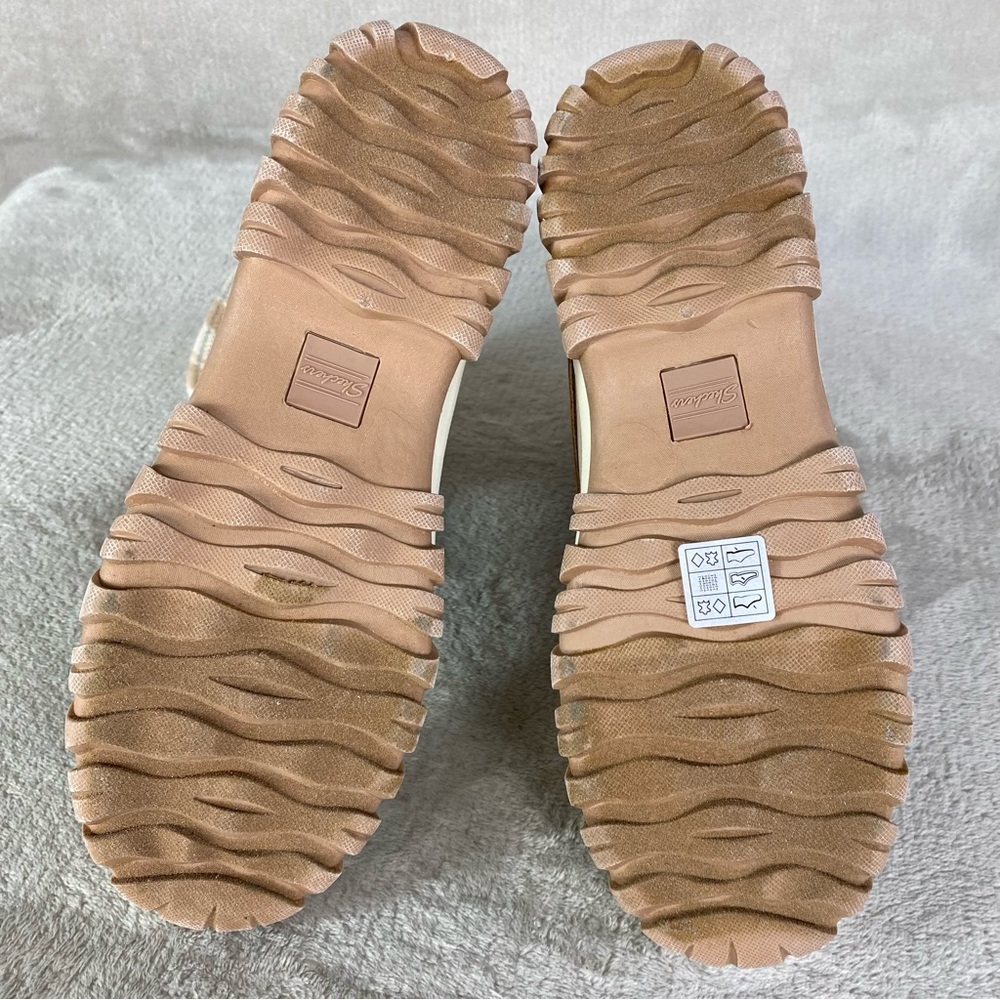 Skechers Windom Boots Womens Size 8 Tan Waterproof Duck Snow Winter Faux Fur NEW - Picture 9 of 13